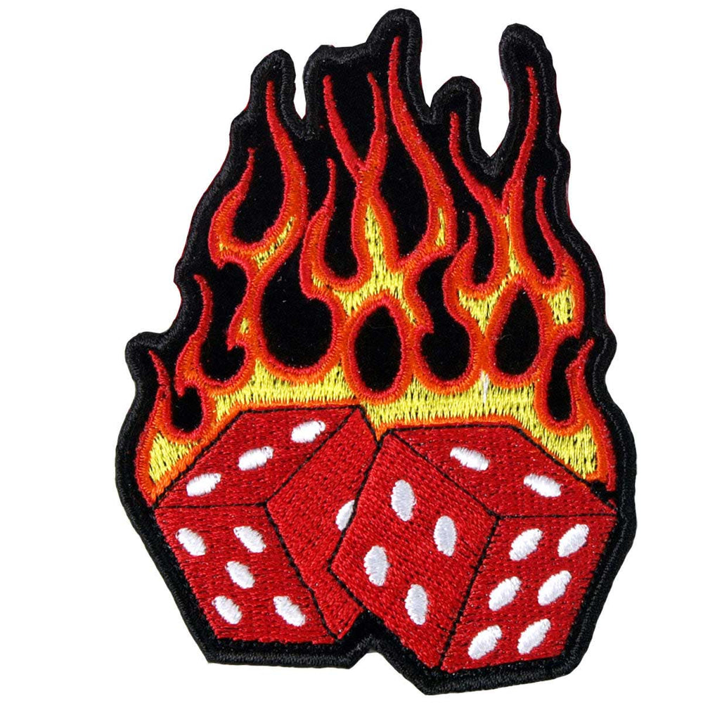 Hot Leathers Flaming Dice 3