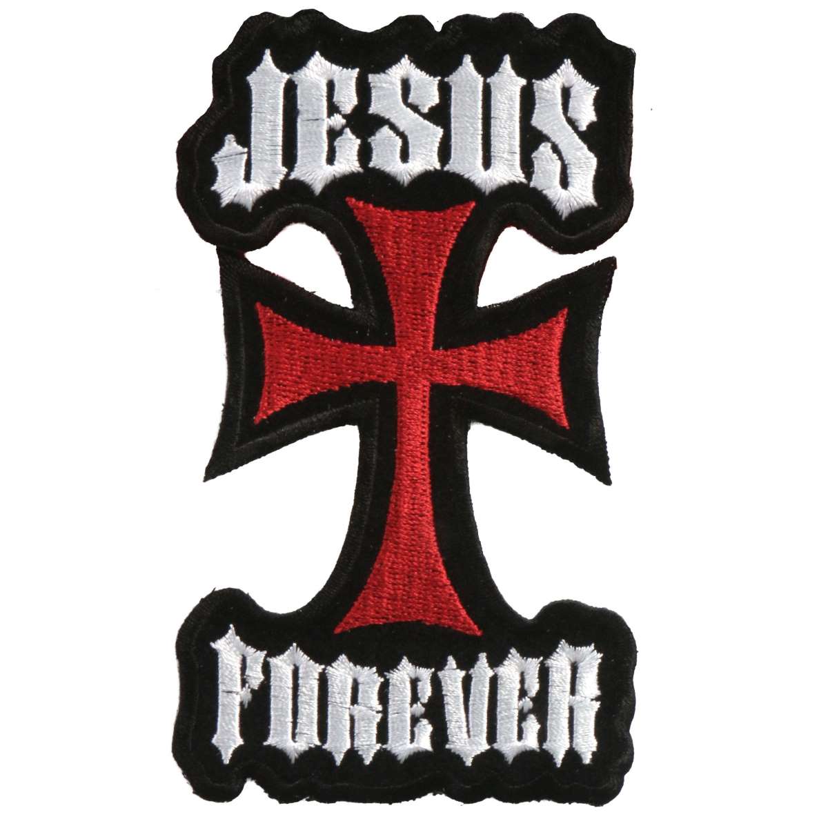 Hot Leathers 3" x 5" Jesus Forever Patch PPA1703