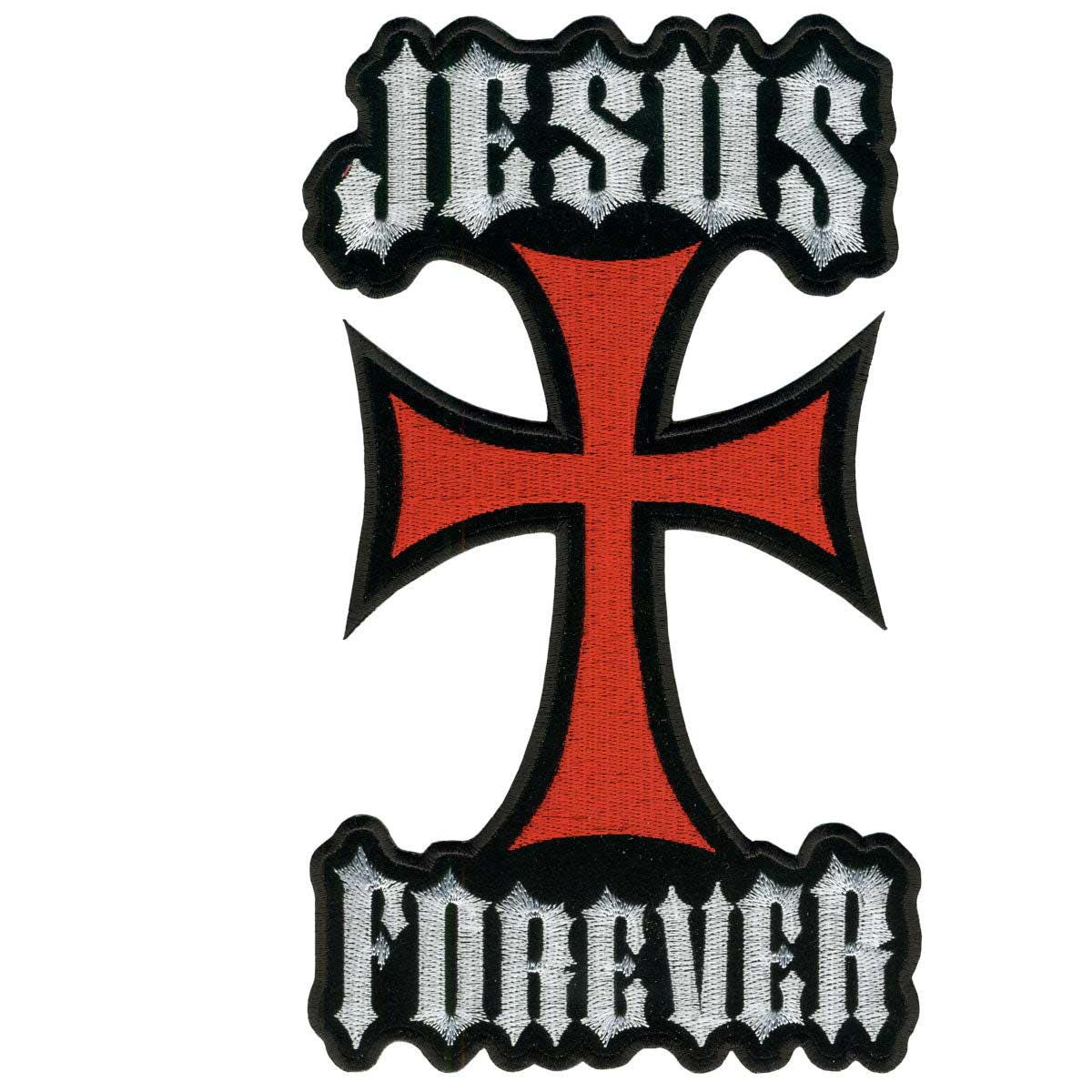 Hot Leathers Jesus Forever 6" x 11" Patch PPA1706