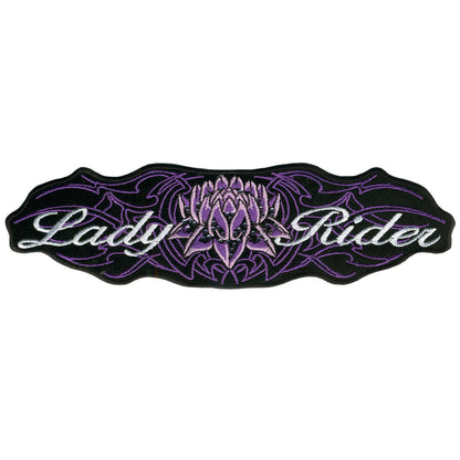 Hot Leathers Lady Rider Lotus 8" x 2" Patch PPA2045
