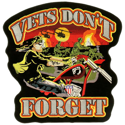 Hot Leathers 11" x 12" Vets Don't Forget Patch PPA2767