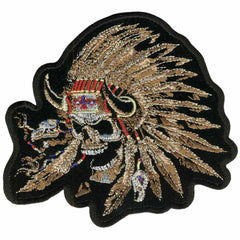 Hot Leathers PPA3417 Indian Skull 12" x 10" Patch