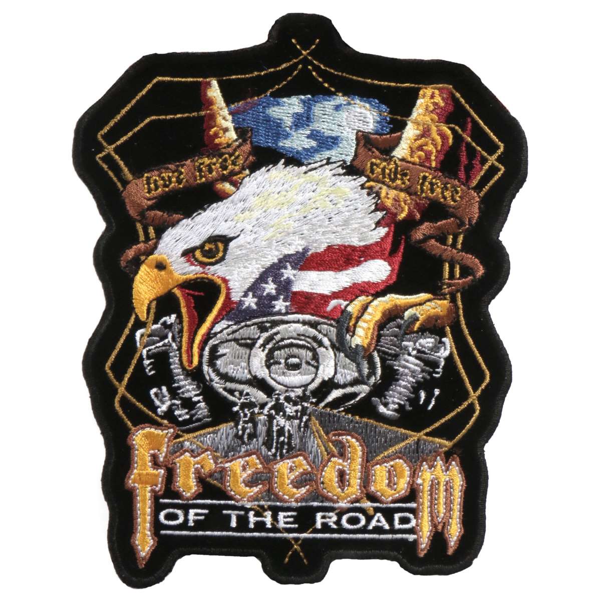 Hot Leathers 5" x 6" Midnight Eagle Biker Patch PPA3950