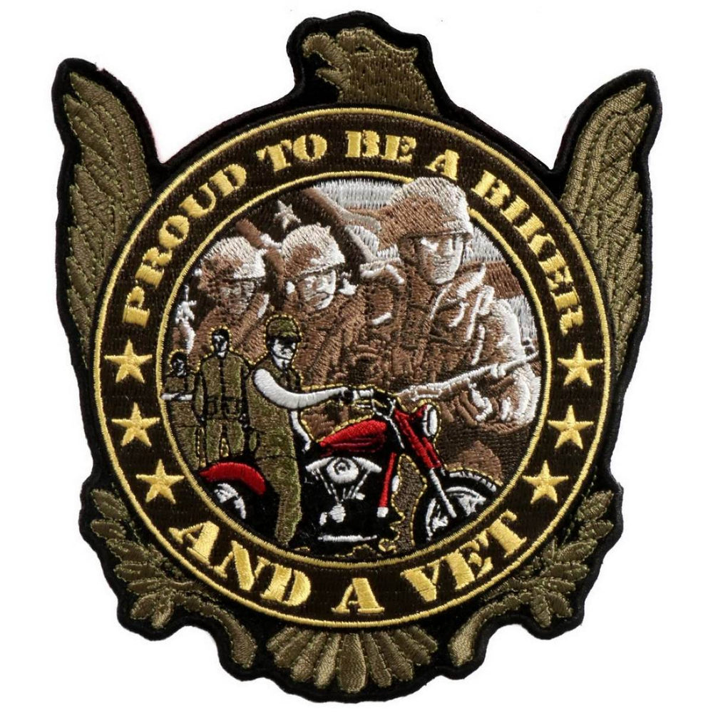 Hot Leathers PPA5500 Proud to be a Biker and a Vet Patch 5