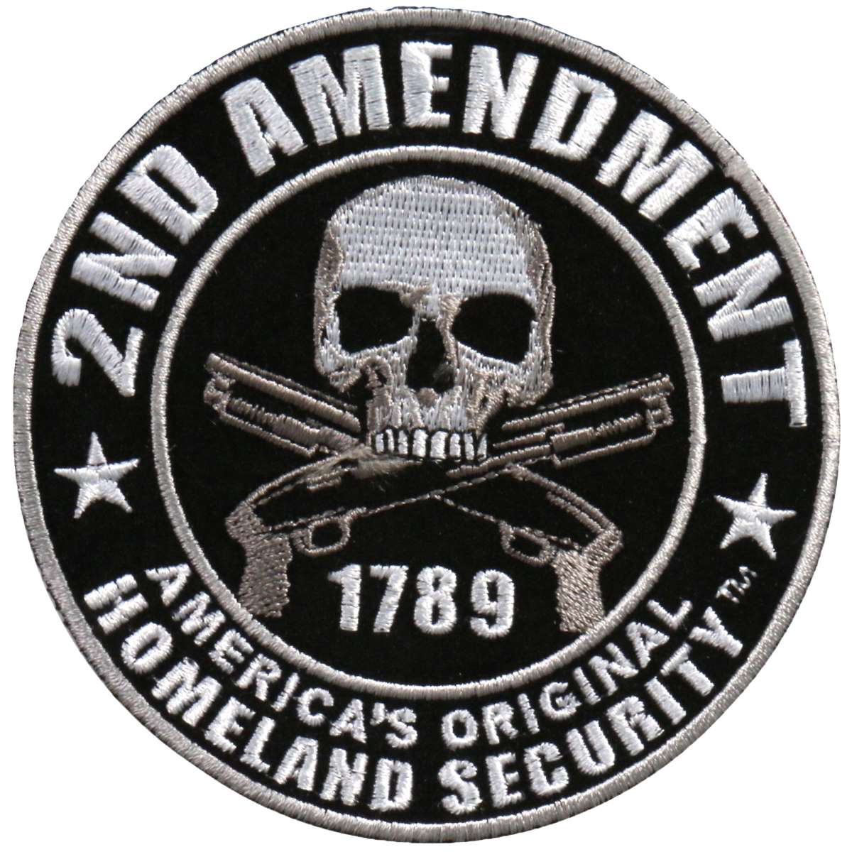 Hot Leathers 4" Second Amendment Homeland Security Patch PPA5950
