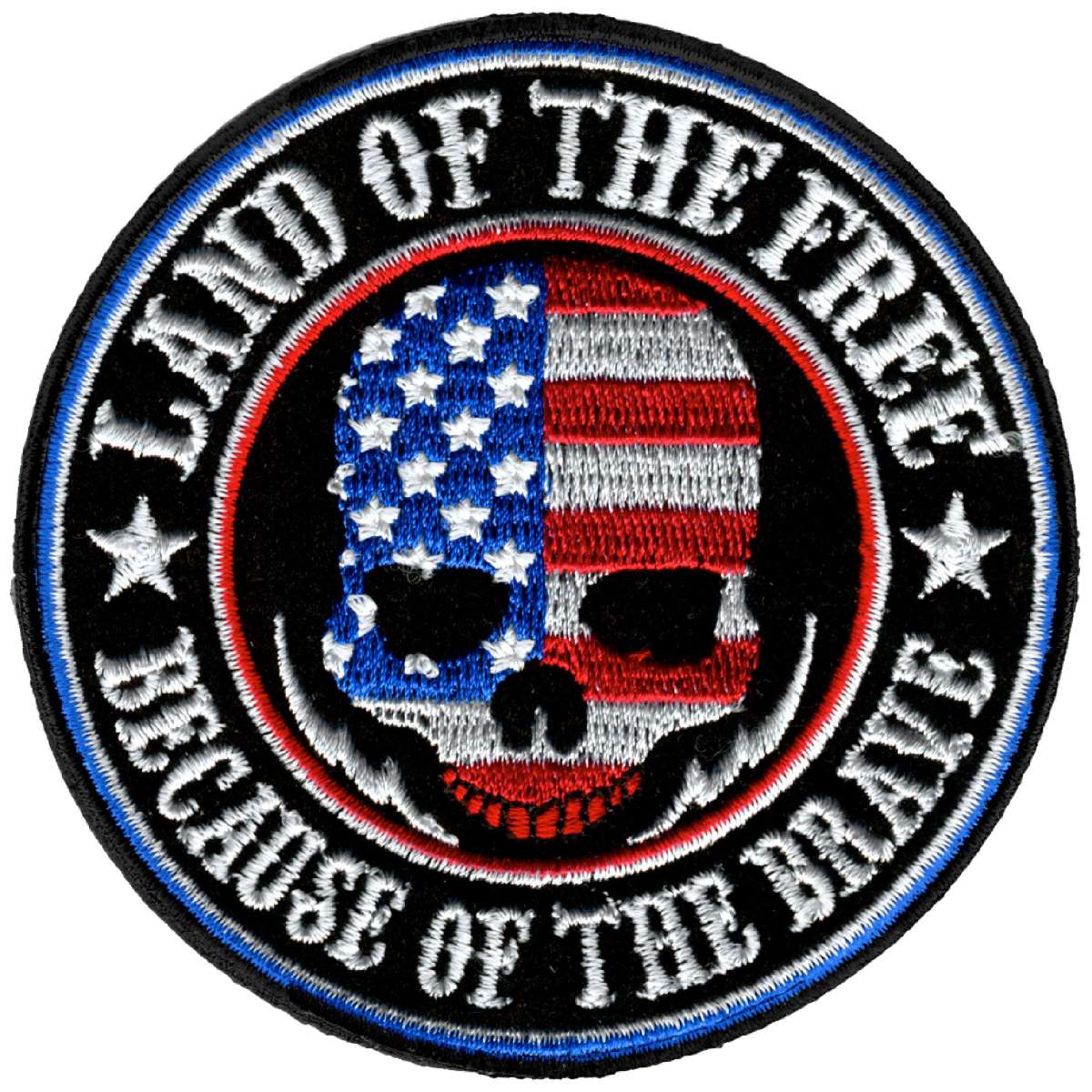 Hot Leathers Land of the Free Patch 4" X 4" PPA8060