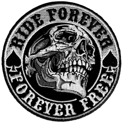 Hot Leathers 3.5" Ride Forever Skull Patch PPA8210