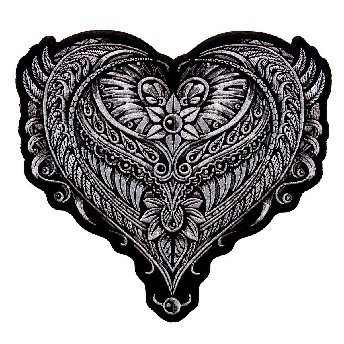 Hot Leathers PPA9208 Ornate Heart 8"x8" Patch