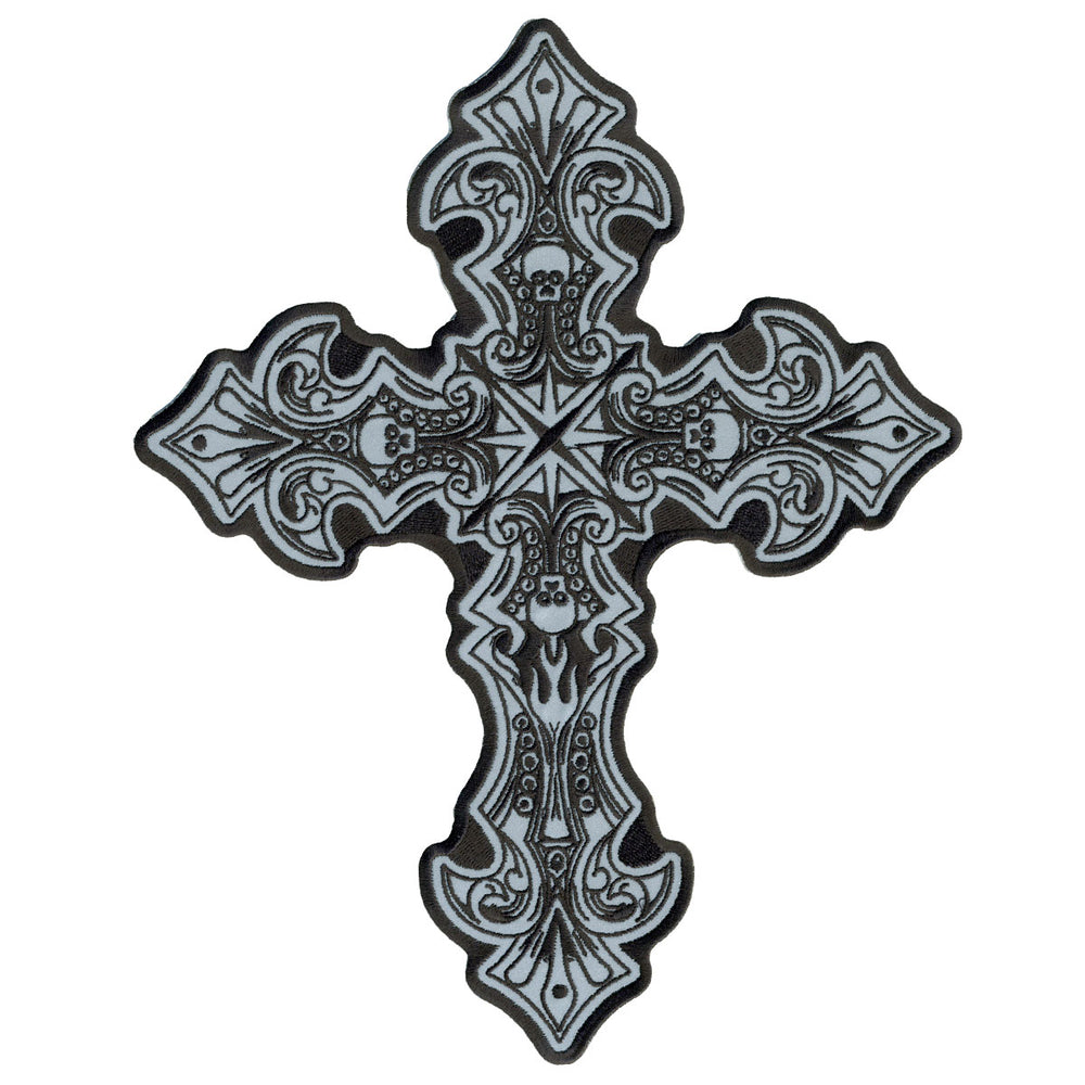 Hot Leathers PPB1217  Reflective Crucifix 9
