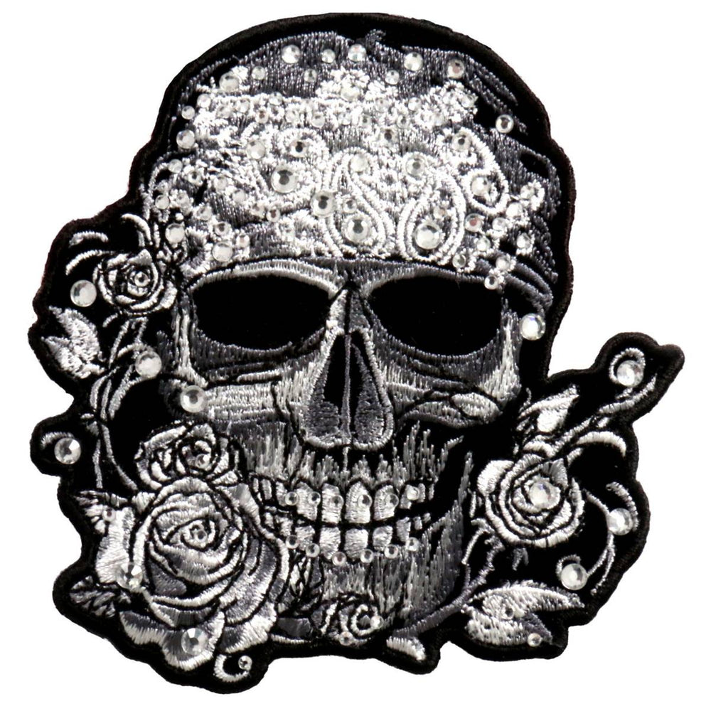 Hot Leathers PPC3215 Bandana Skull with Rhinestones 4