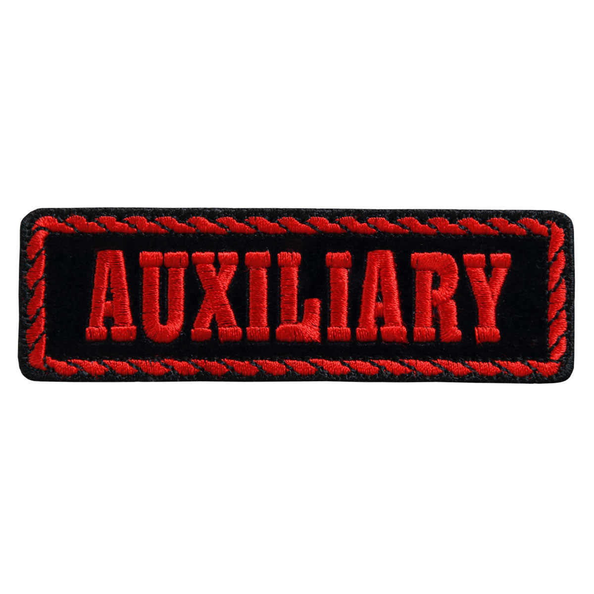 Hot Leathers Red Officer Auxiliary 4" x 1" Patch PPD2022
