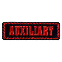 Hot Leathers Red Officer Auxiliary 4" x 1" Patch PPD2022
