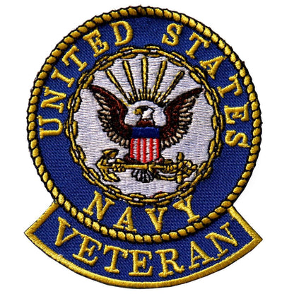 Hot Leathers US Navy Veteran 3" x 3" Patch PPE1170