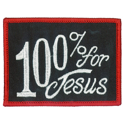 Hot Leathers PPL9078 100% For Jesus 3" x 2" Patch