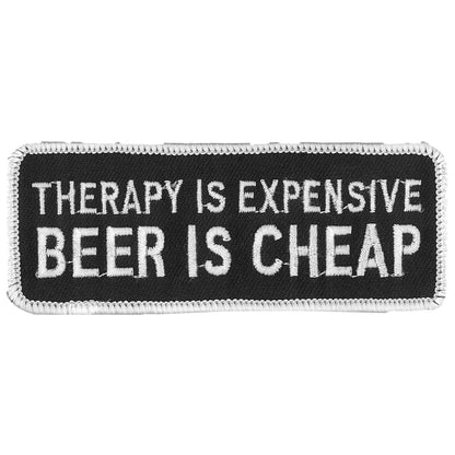 Hot Leathers PPL9116 Therapy is Expensive 4" x 2" Patch