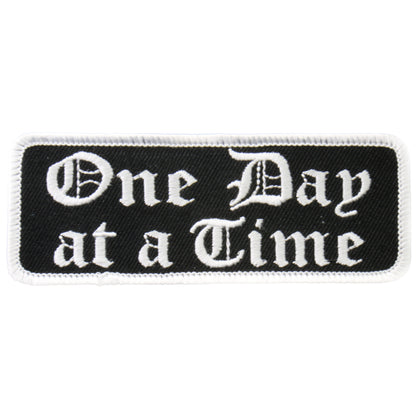 Hot Leathers PPL9224  One Day At A Time 4" x 2" Patch