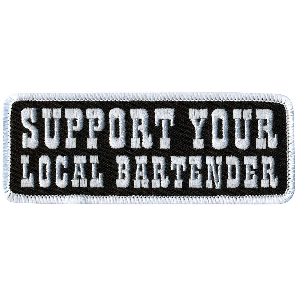 Hot Leathers Support Local Bar Tender Patch PPL9250
