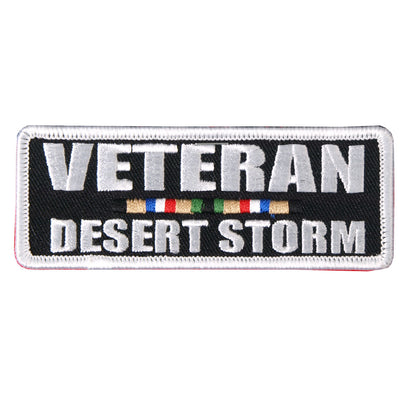 Hot Leathers Desert Storm Vet 4" x 2" Patch PPL9285