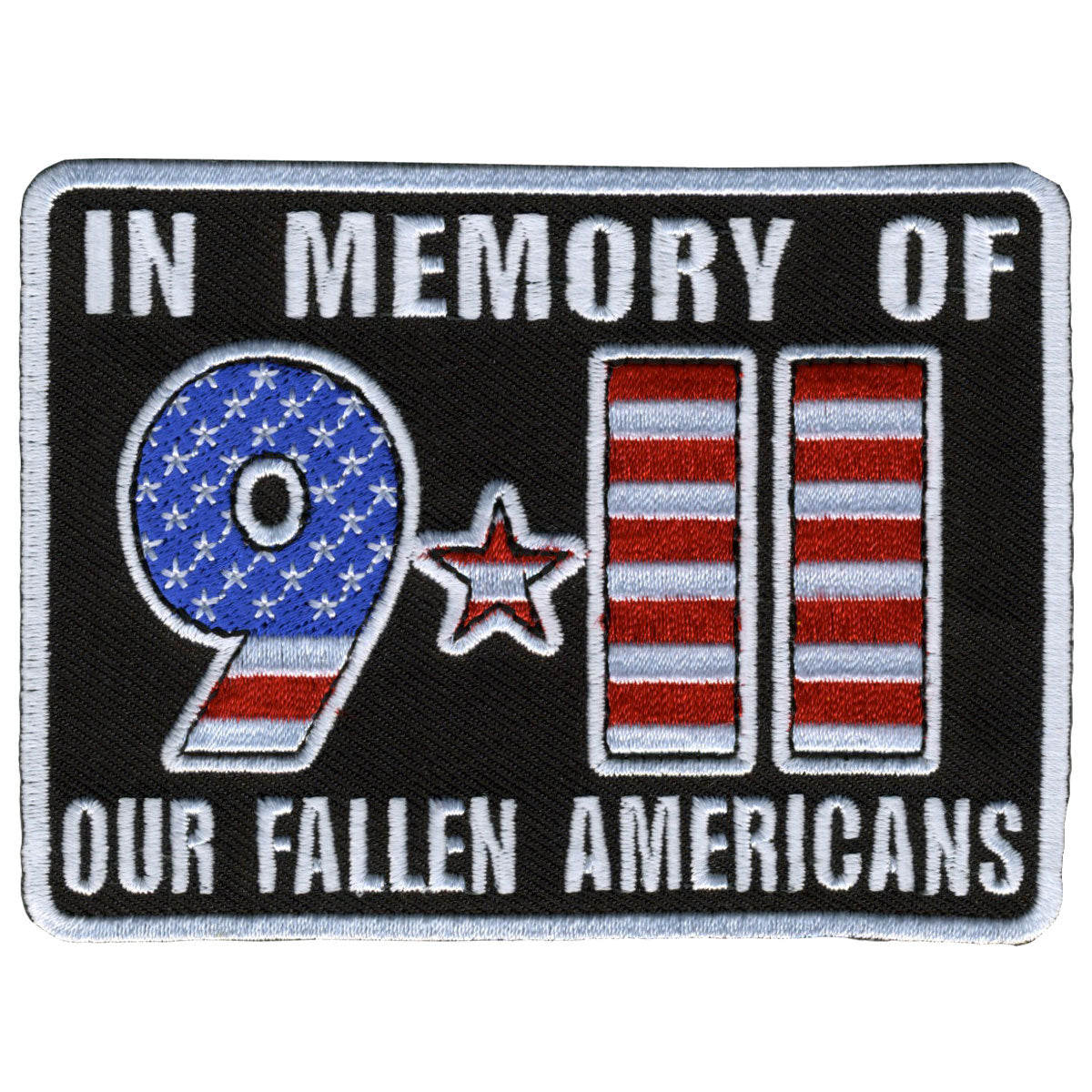 Hot Leathers PPL9314  9-11 In Memory 4" x 3" Patch