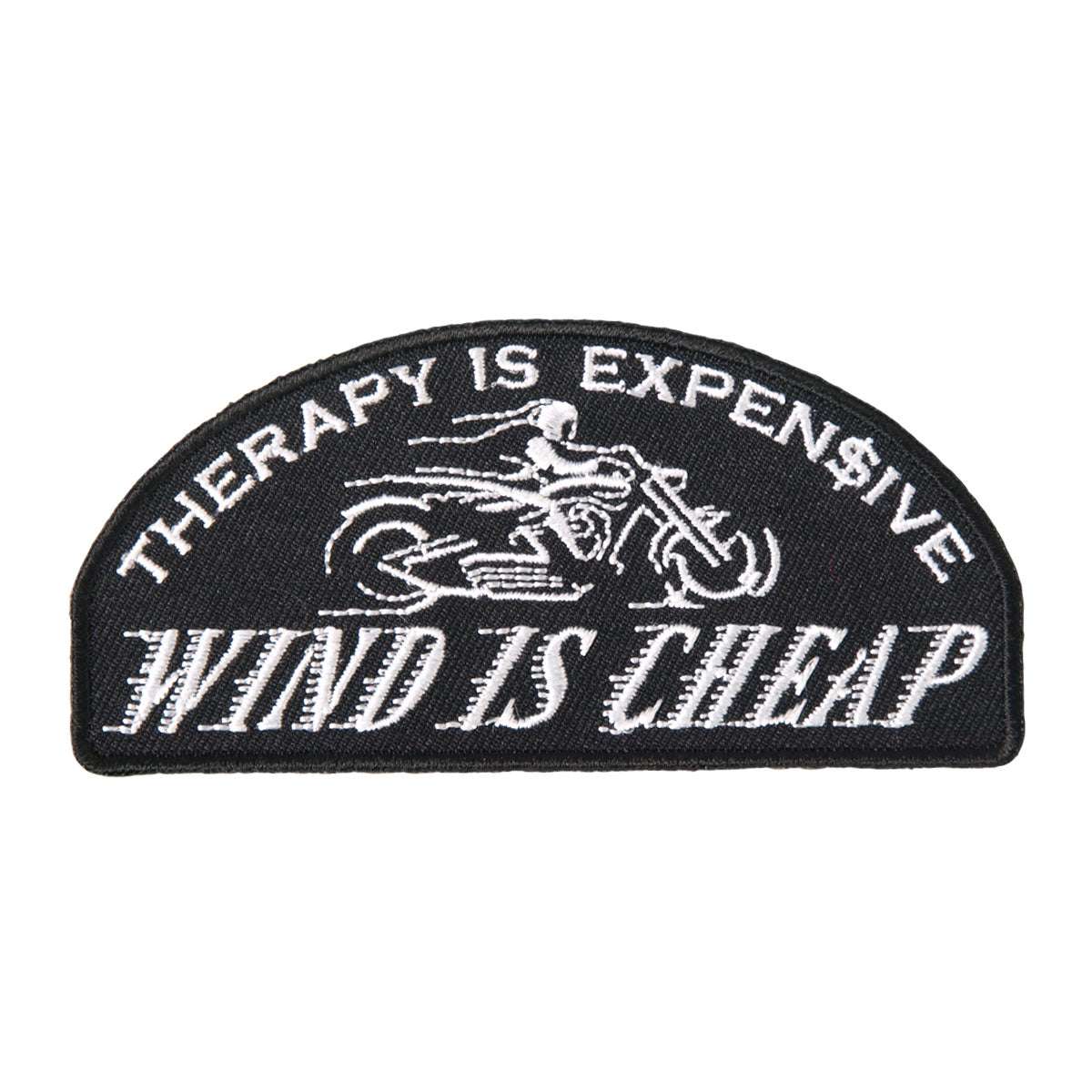 Hot Leathers Wind is Cheap 4" x 2" Patch PPL9322