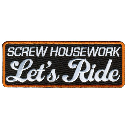Hot Leathers Lets Ride Embroidered 4" x 2" Patch PPL9339