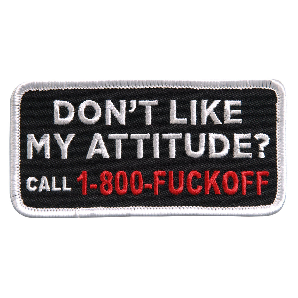 Hot Leathers PPL9398 Don't Like My Attitude Embroidered 4