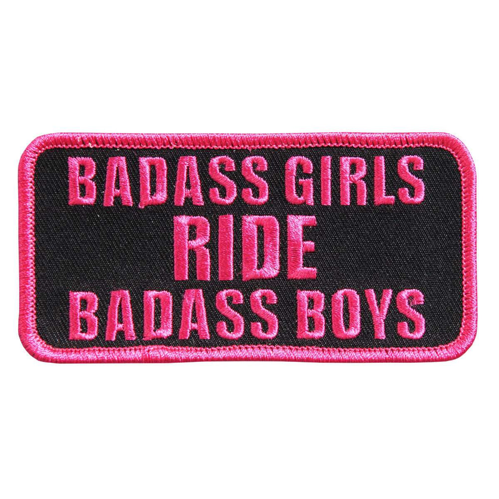 Hot Leathers Badass Girls Ride Embroidered 4