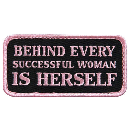 Hot Leathers Behind Every Successful Woman 4" x 2" Patch PPL9409