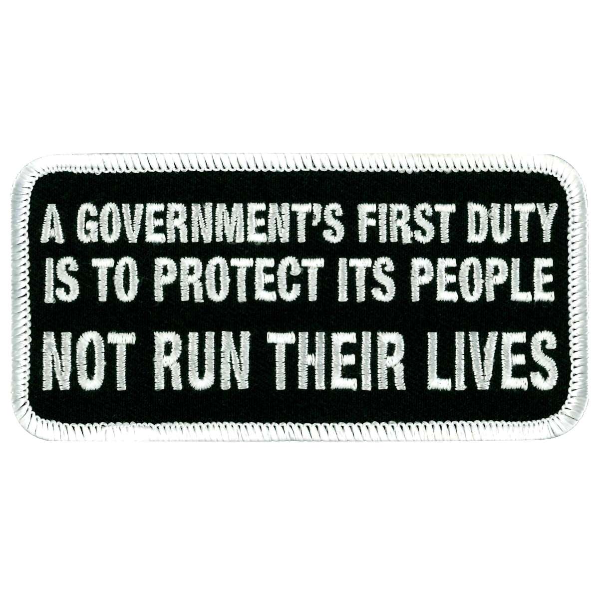 Hot Leathers PPL9419 Government's First Duty Patch PPL9419