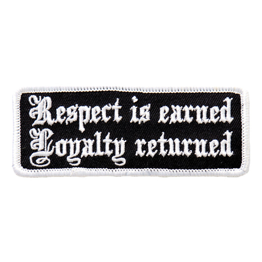 Hot Leathers PPL9498 Respect Is Earned 4"x1" Patch