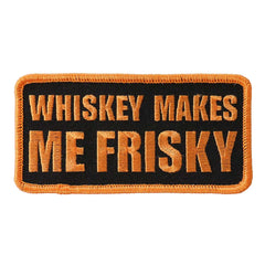 Hot Leathers Whiskey Makes Me Frisky 4"x2" Patch PPL9566
