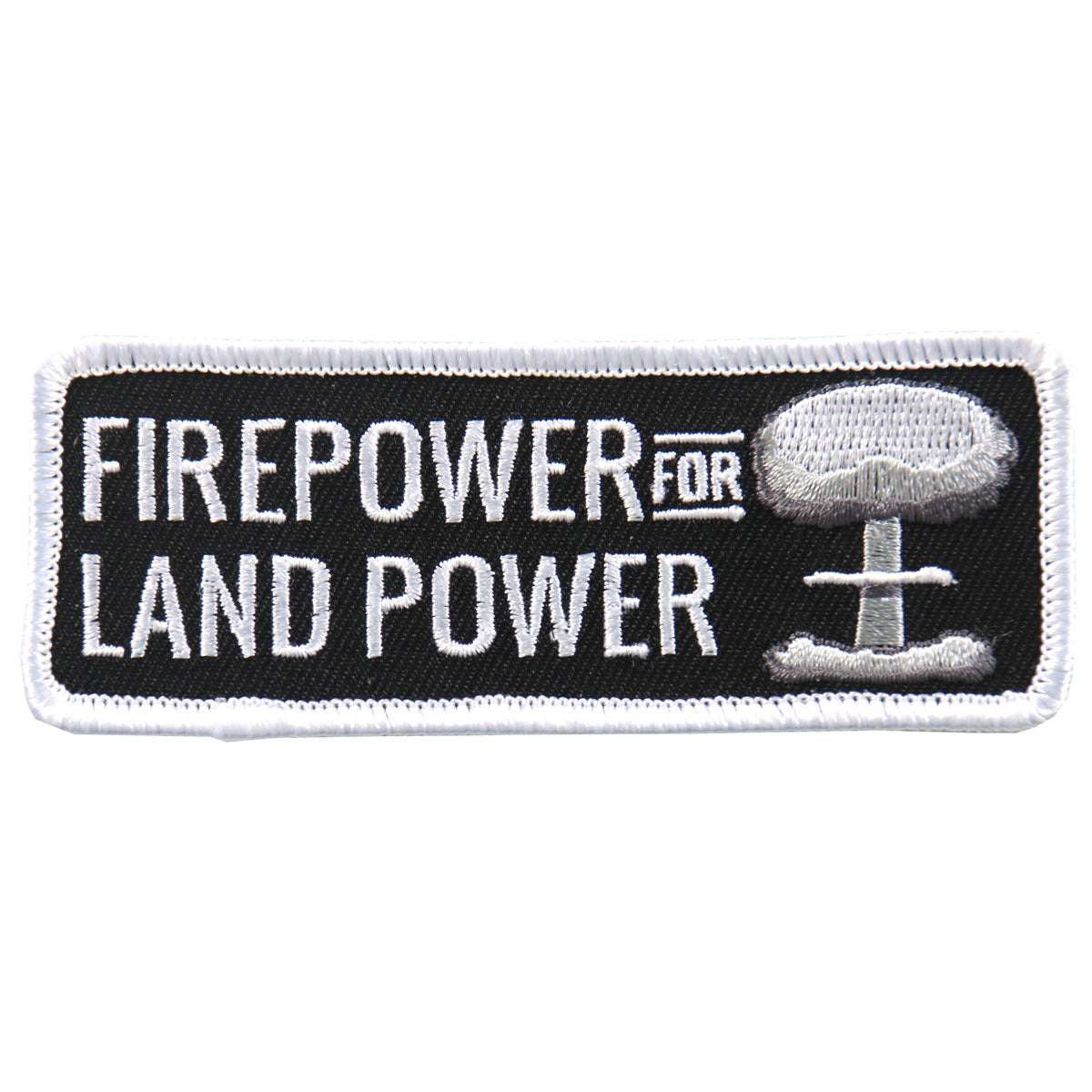 Hot Leathers Firepower For Land 4"x2" Patch PPL9585