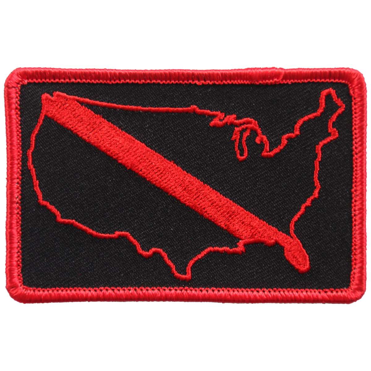 Hot Leathers  USA FALLEN FIREFIGHTER Patch PPL9624