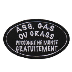 Hot Leathers Ass Gas Or Grass Person 4"x2" Patch PPL9627