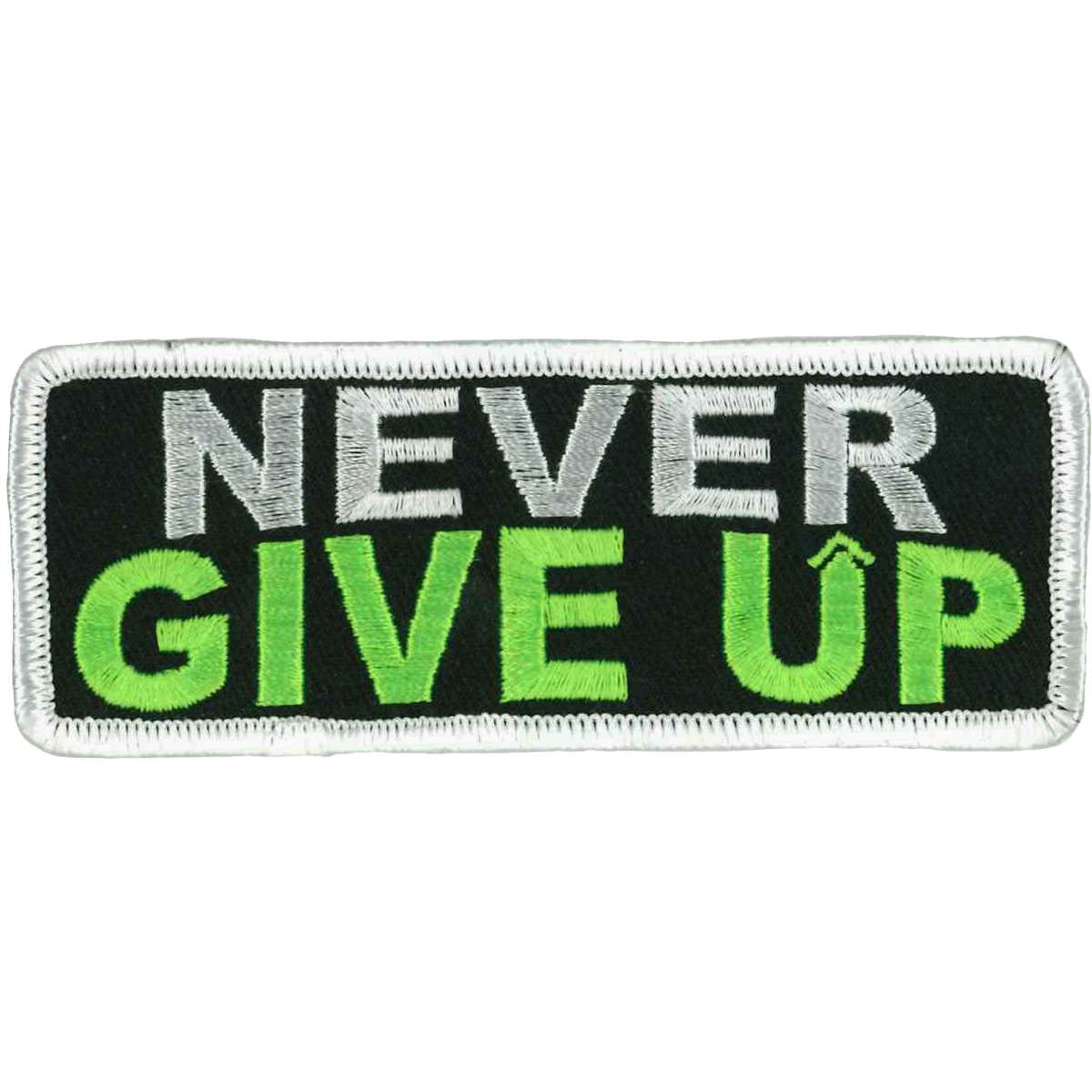 Hot Leathers Never Give Up Patch 4" X "2 PPL9689