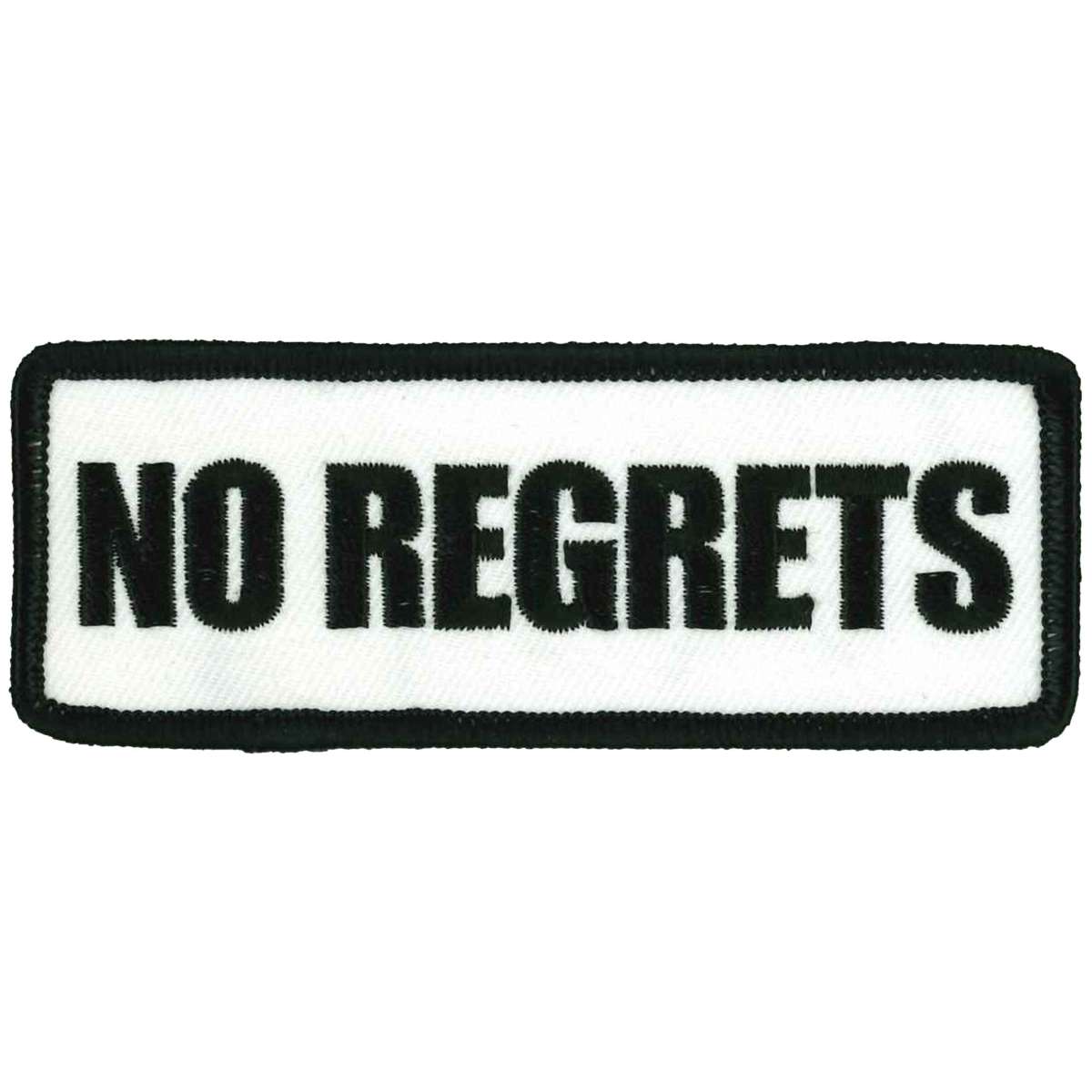 Hot Leathers No Regrets Patch 4" X 2" PPL9690
