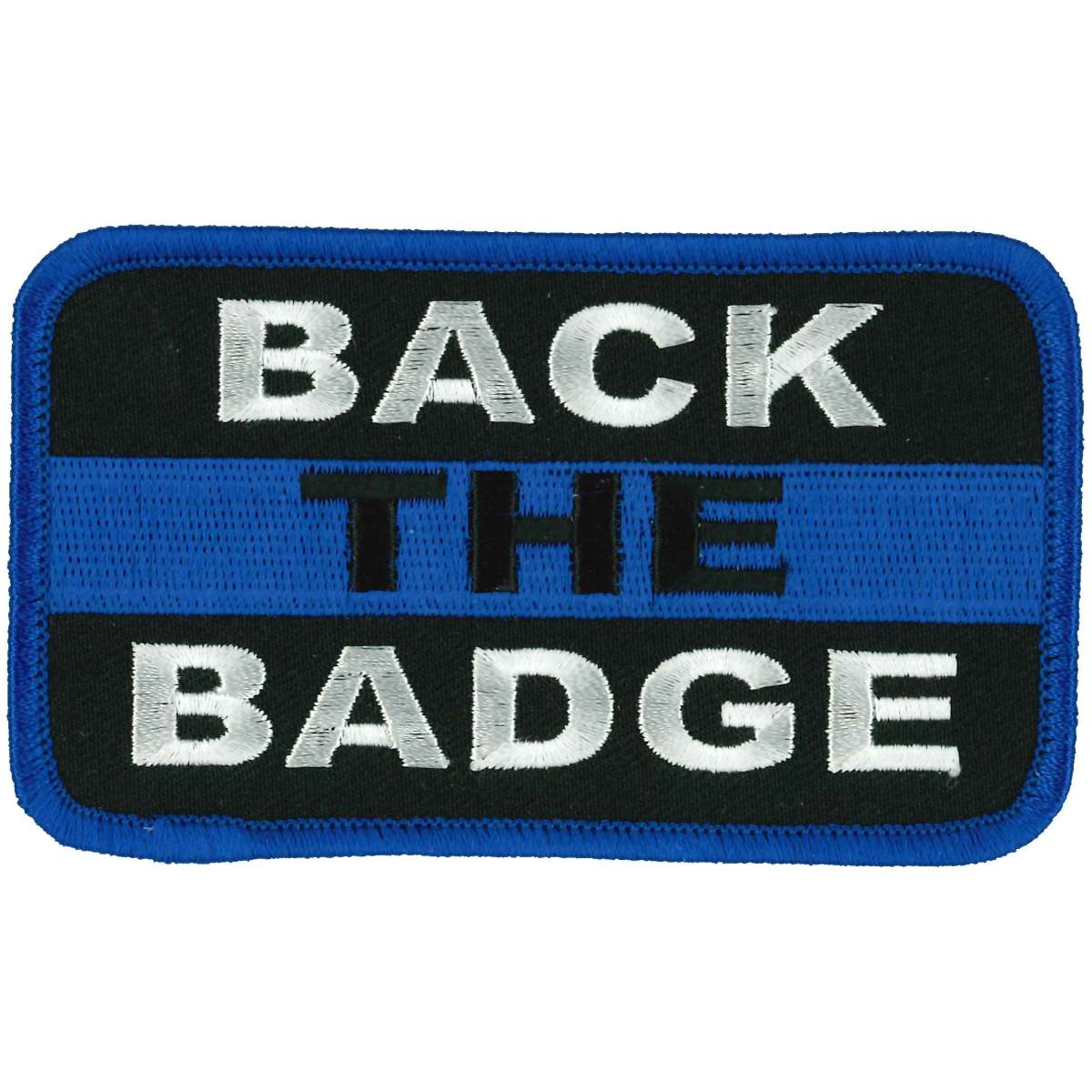 Hot Leathers Back the Badge 4" X 3" Patch PPL9872
