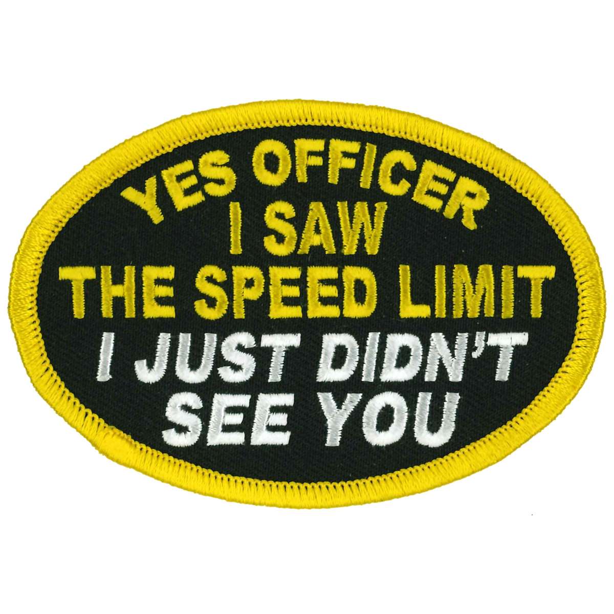 Hot Leathers Yes Officer 4" X 3"  Patch PPL9903