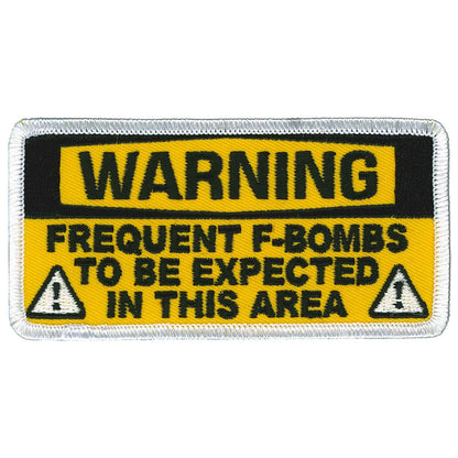 Hot Leathers Warning F-Bombs Patch PPL9935
