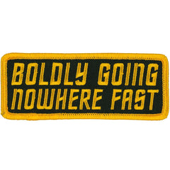 Hot Leathers Boldly Going Nowhere 4" X 2" Patch PPL9983