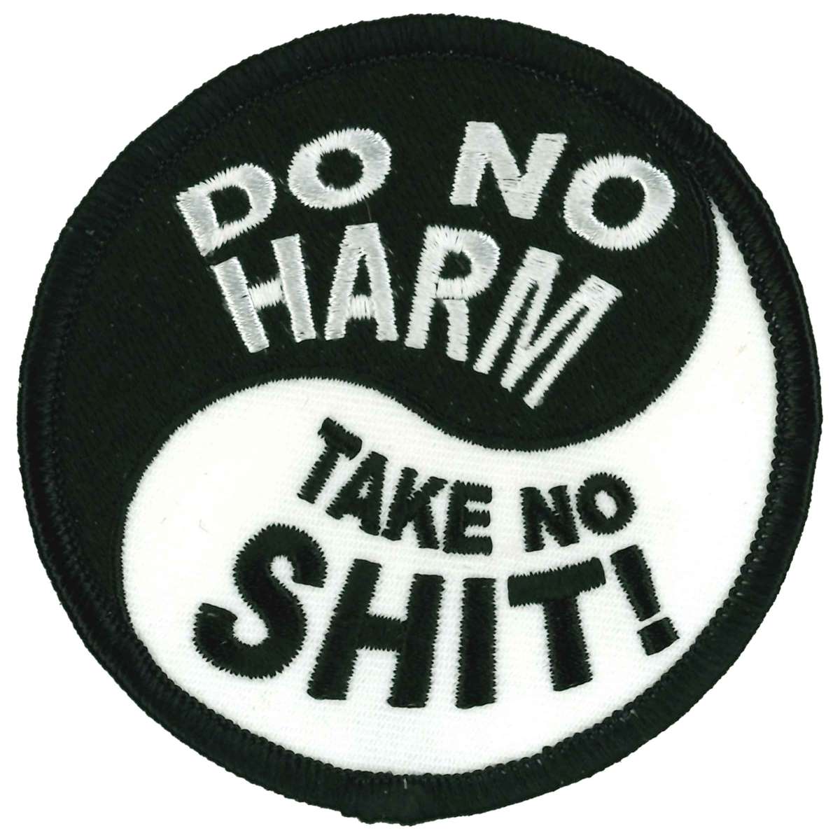 Hot Leathers Do No Harm Take No Shit 3" X 3" Patch PPL9989