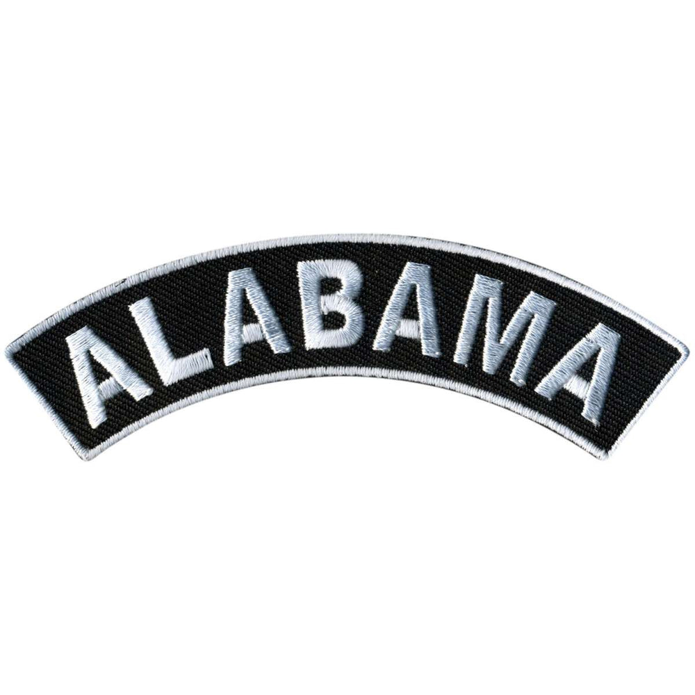 Hot Leathers Alabama 4” X 1” Top Rocker Patch PPM4002