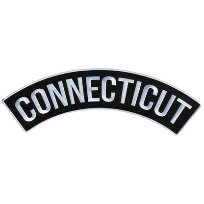 Hot Leathers Connecticut 12” X 3” Top Rocker Patch PPM4013