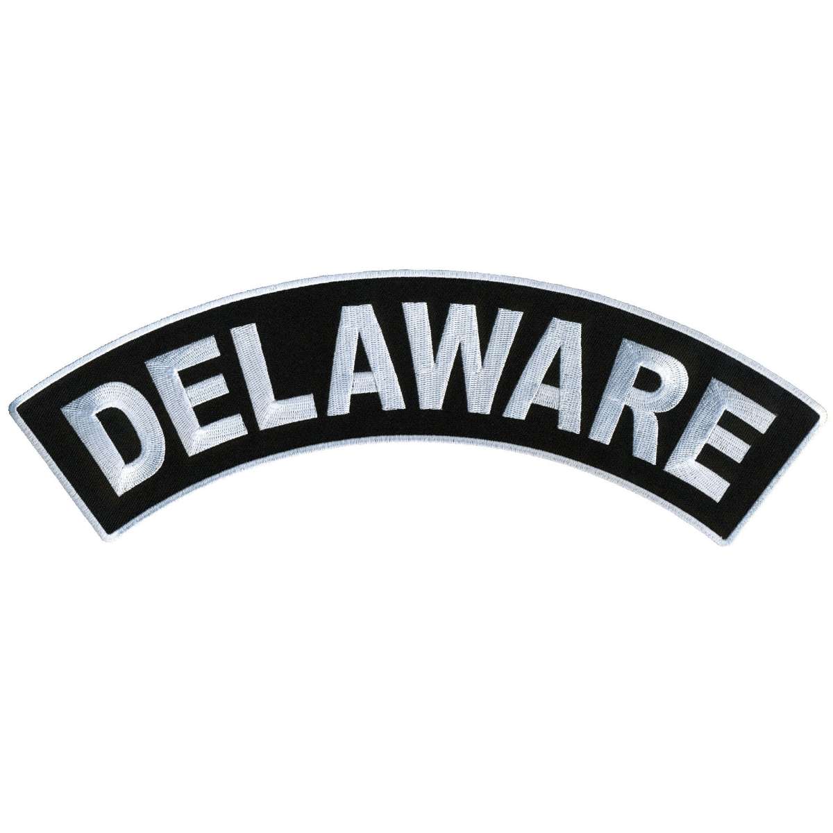 Hot Leathers Delaware 12” X 3” Top Rocker Patch PPM4015