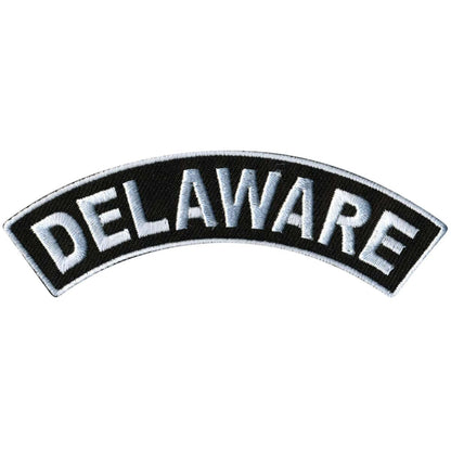Hot Leathers Delaware 4” X 1” Top Rocker Patch PPM4016