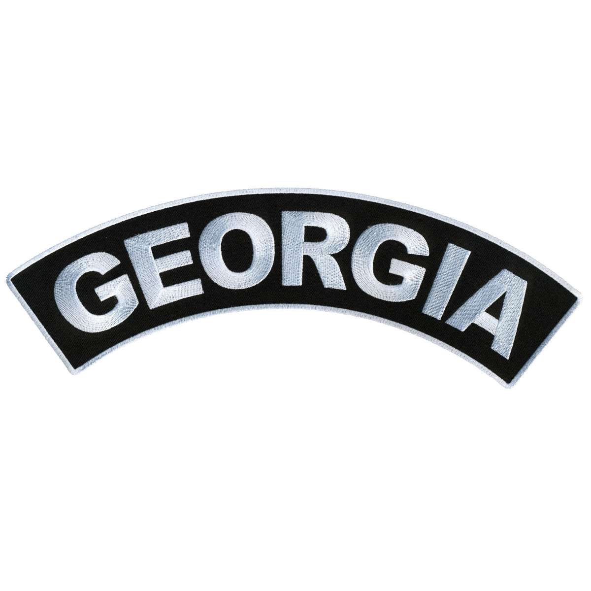 Hot Leathers Georgia 12” X 3” Top Rocker Patch PPM4019