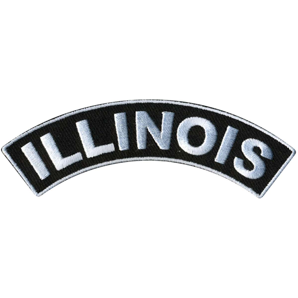 Hot Leathers Illinois 4” X 1” Top Rocker Patch PPM4026