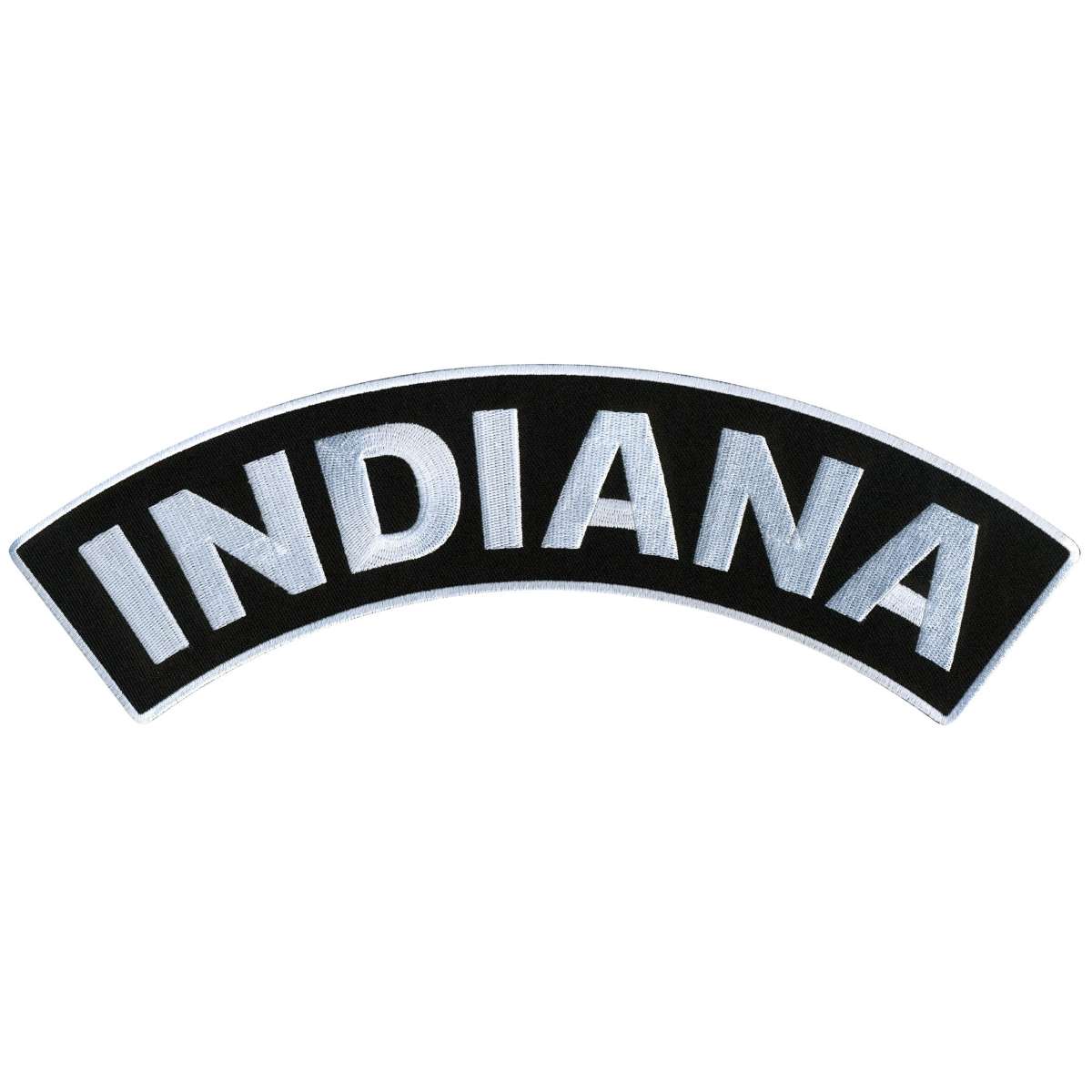 Hot Leathers Indiana 12” X 3” Top Rocker Patch PPM4027