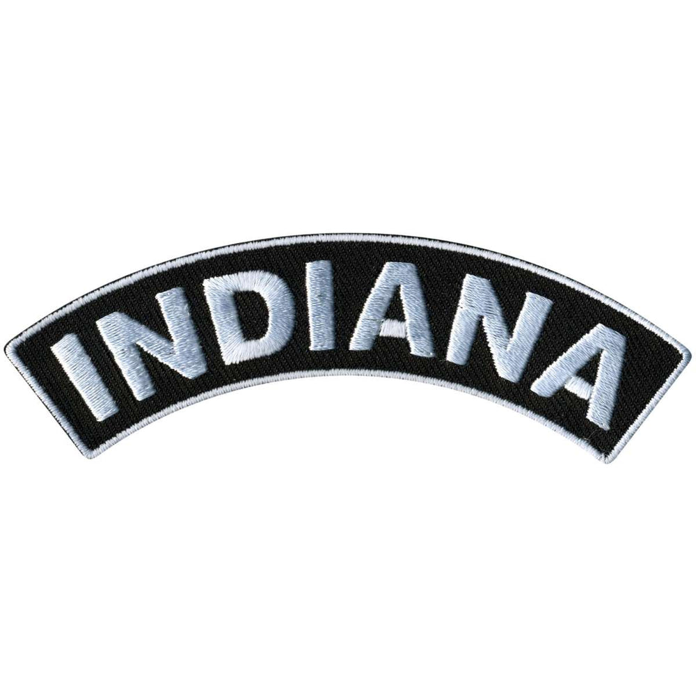 Hot Leathers Indiana 4” X 1” Top Rocker Patch PPM4028