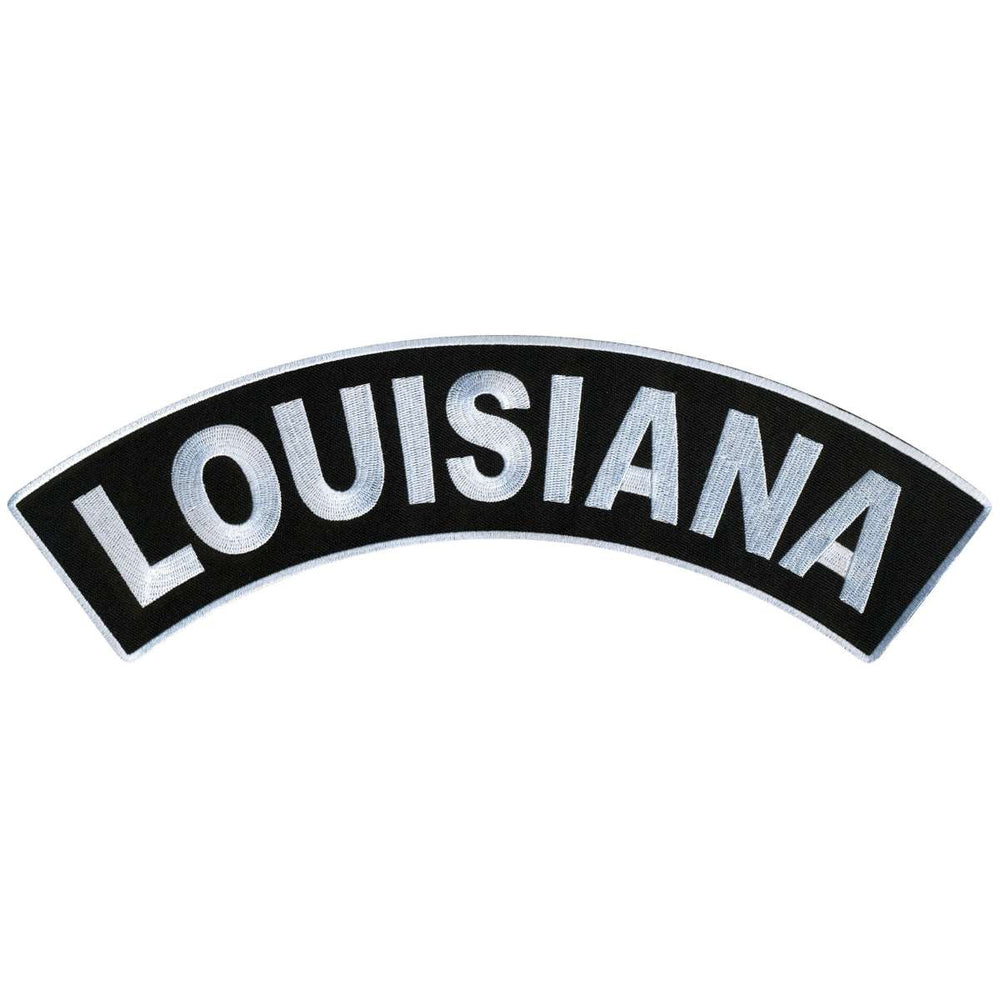 Hot Leathers Louisiana 12” X 3” Top Rocker Patch PPM4035